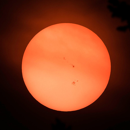 Smoky skies and sunspots